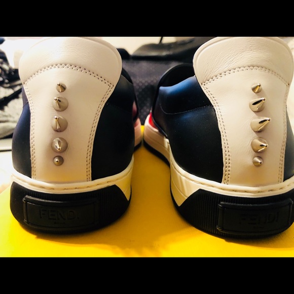 Fendi Monster Slip on Sneakers with Studs UK9/US10 - Picture 4 of 6